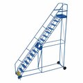 Vestil 196 H Steel Warehouse Ladder, 50 deg Grip, 16 Step, 21", 16 Steps LAD-16-21-G-EZ